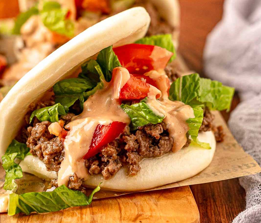 Cheeseburger Bao Buns