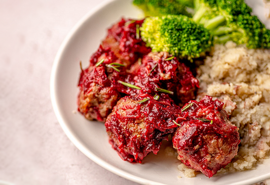 Honey and Cranberry Glazed Meatballs