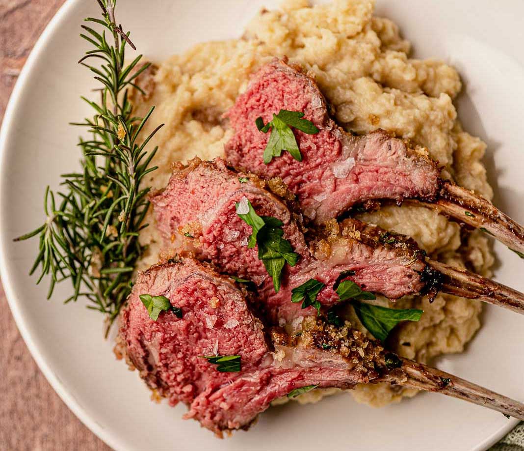 Maple Dijon Crusted Lamb Rack